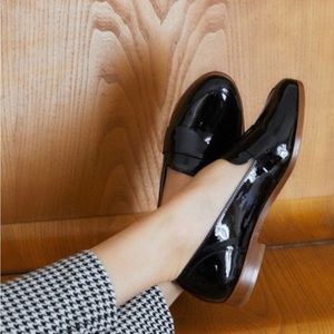 Sezane Michel loafers patent leather 6.5